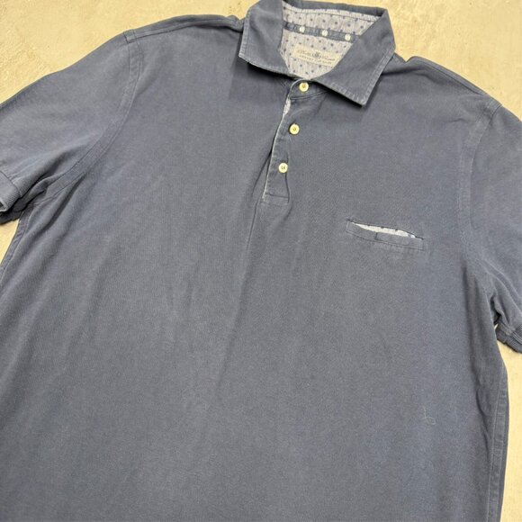 Della Ciana Made in Italy Mesh Short Sleeve Polo Shirt Large - Picture 2 of 6